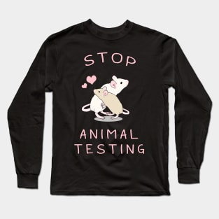 Stop Animal Testing Long Sleeve T-Shirt